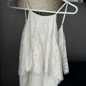 Devlin white lace romper